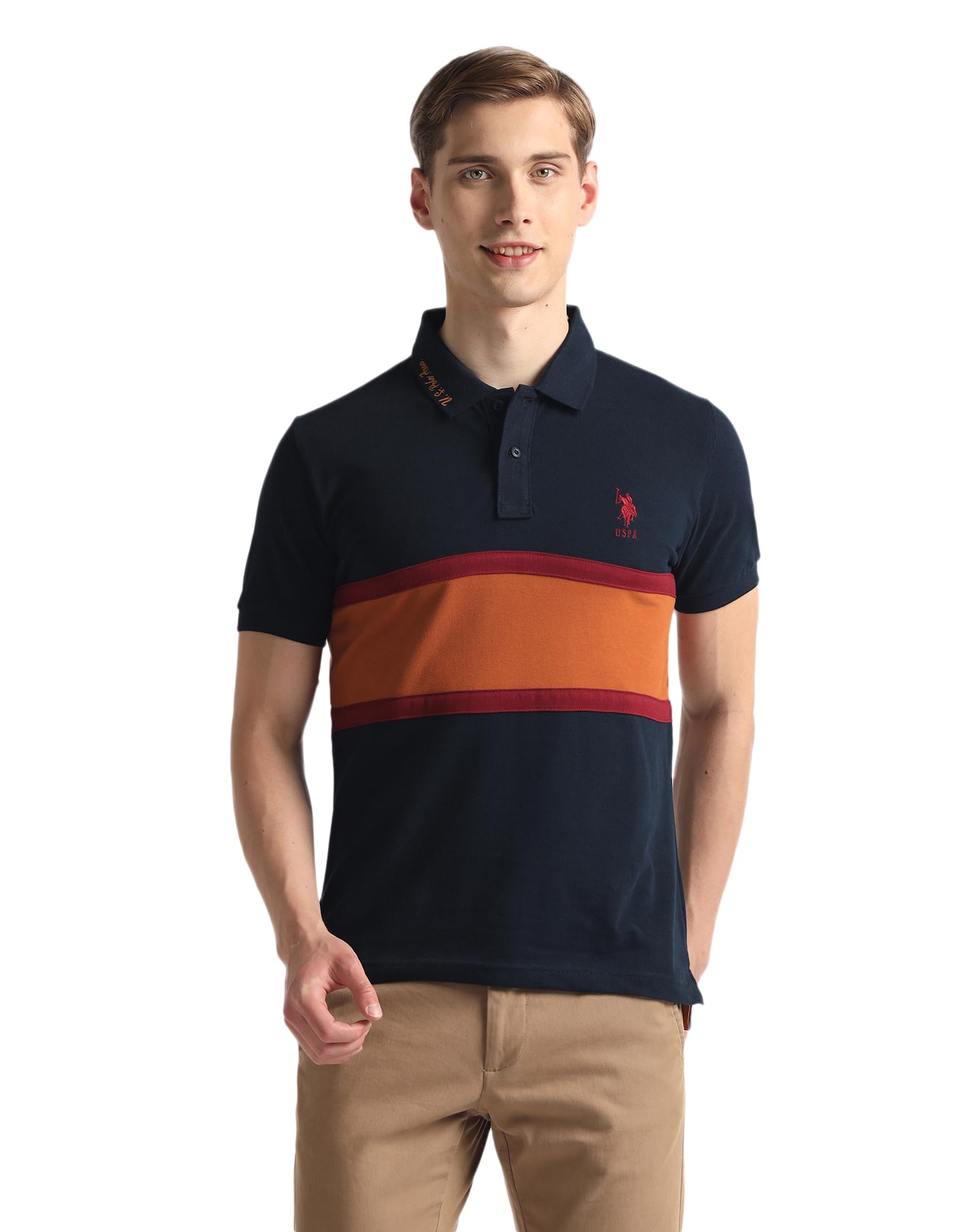 u.s. polo assn. Men's Cotton Slim Fit Shirt-picture-42