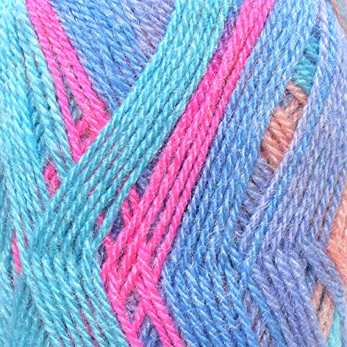 Image of M.G ENTERPRISE Os wal James Knitting Yarn Wool, Blue Mix Ball 200 gm Best Used with Knitting Needles, Crochet Needles Wool Yarn for Knitting. by M.G ENTERPRISE Os wal Z