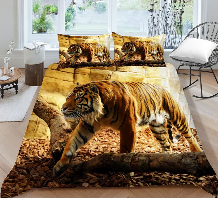 Funda nórdica de tigre beige para cama 90: di adiós a las sábanas frías e incómodas