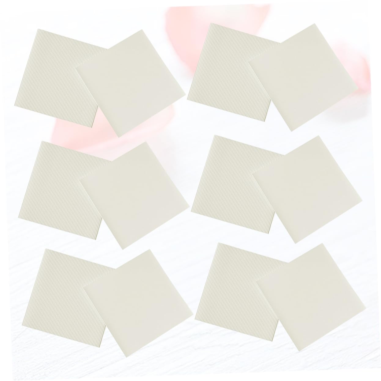 PRETYZOOM 100 Fogli di Carta Ondulata Bianca Antiolio per Pizza da 8 Pollici, Accessorio Cucina per Pizzerie e Preparazione di Pizza e Dolci