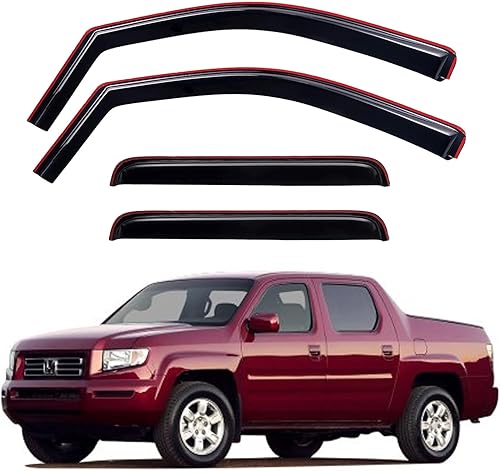Miniatura 810 de Visores protectores de lluvia para ventana, deflectores de viento de canal exterior