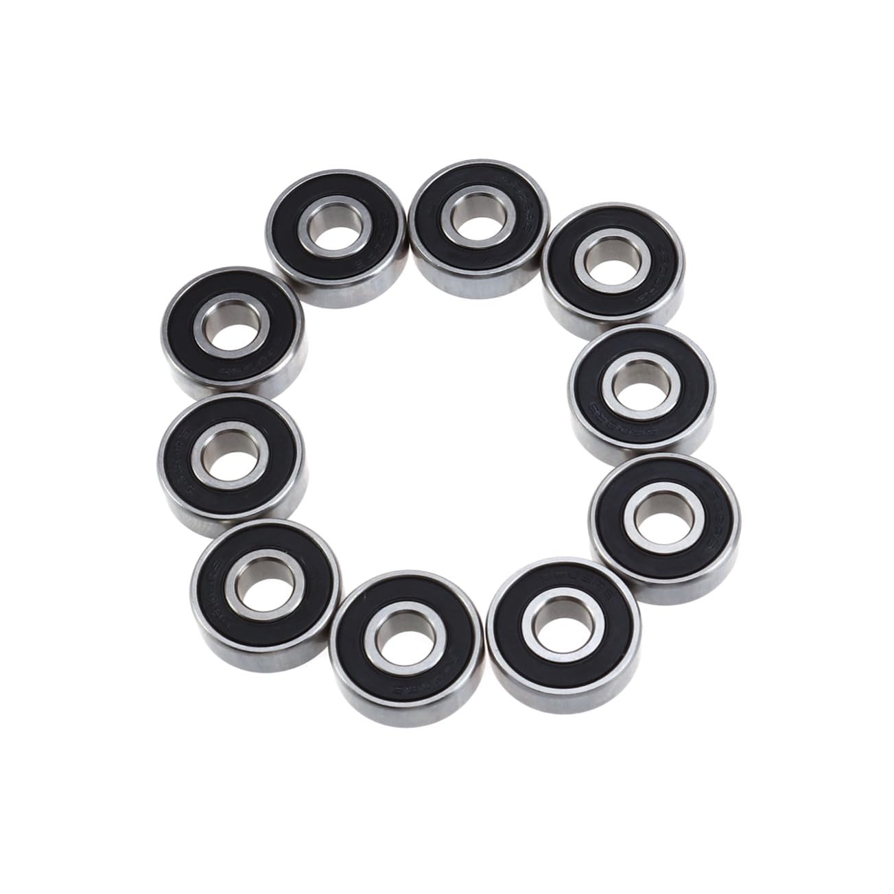 10pcs Treadmill Bearings Inner Diameter Outer Diameter Thickness Stainless Steel Radial Ball Bearings for Elliptical Machines and Fitness Equipment