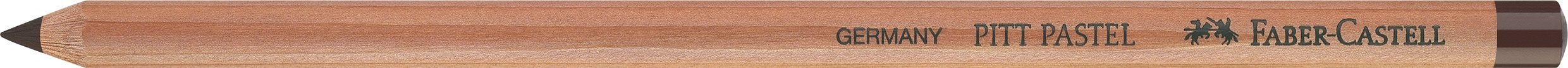 Faber-Castell PITT Monochrome Range Artists' Pastel Pencil Oil Free, Walnut Brown