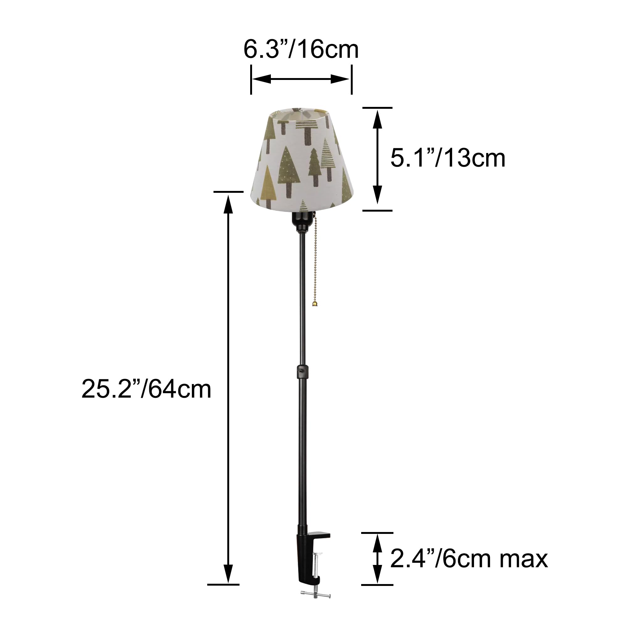 Modern Klemmleuchte,1 Packung Leselampe mit 2,5 m Kabel, Dimmbar Nachttischlampe,Augenpflege Schreibtischlampe für Heimgebrauch Büro, E27 Lampenhalterung - DZ0031SDS