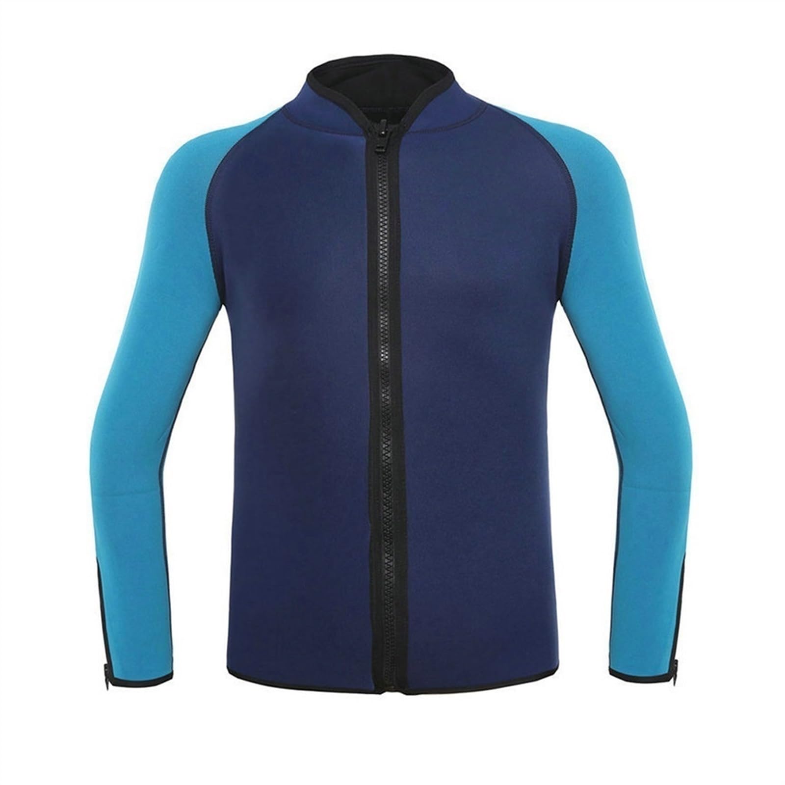 Giacca Top Per Muta Stagna Uomini 2MM Neoprene Manica Lunga Immersione Scuba Wet Suit Shirt, Caldo Anteriore Zipper Wetsuits Camicie Gilet