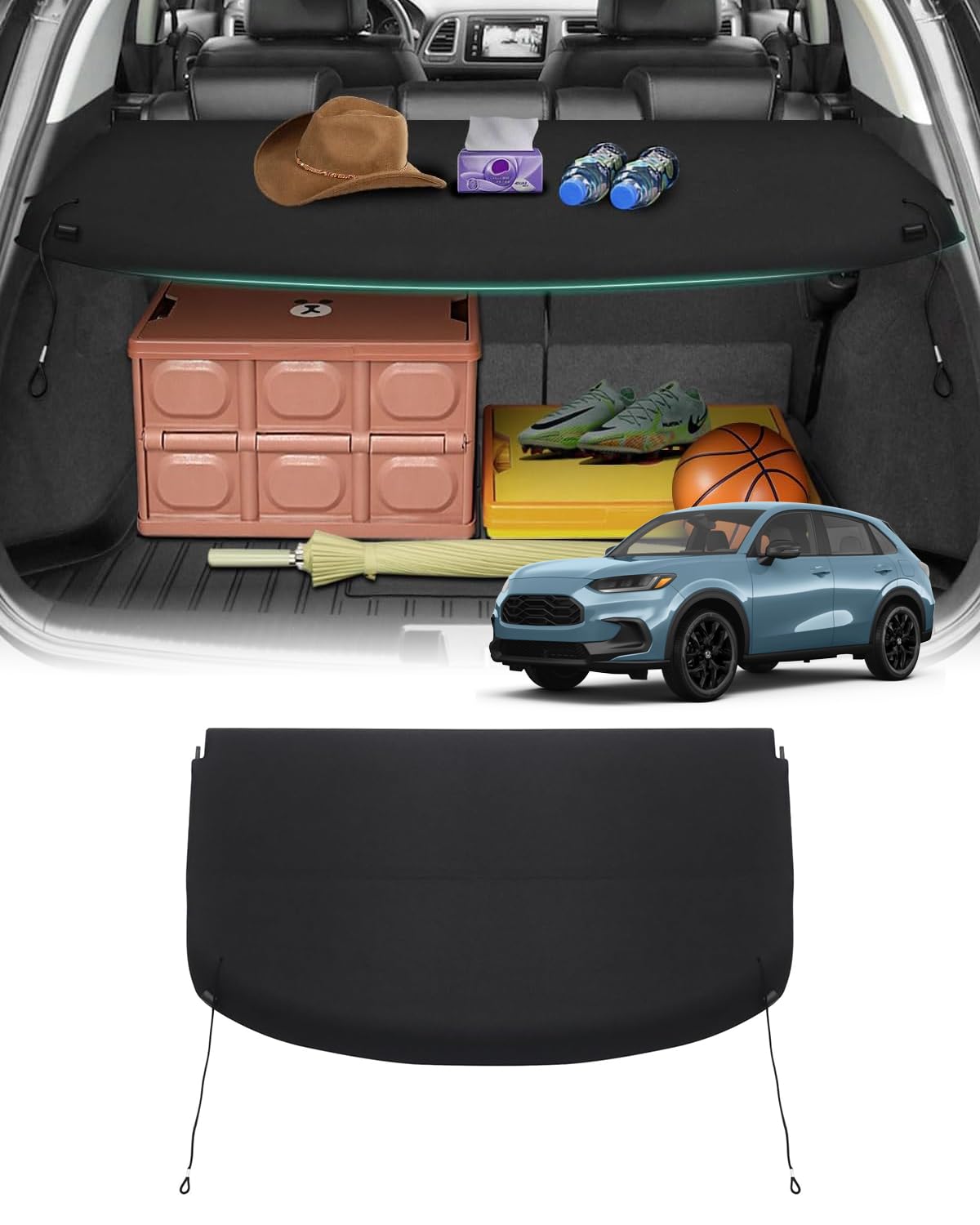 Powerty Cargo Cover for 2023-2025 Honda HRV Accessories (NOT CRV)