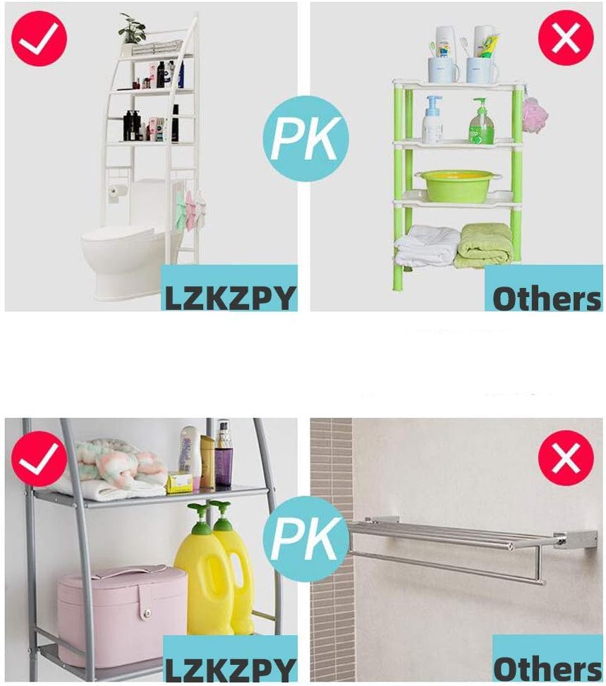 🔥 Space Saver Design Metal Storage Organizer Rack Freestanding Bathroom Shelf Magazine Basket (White-3) 80% Off Discount Space Saver Design Metal Storage Organizer Rack Freestanding Bathroom Shelf Magazine Basket (White-3)