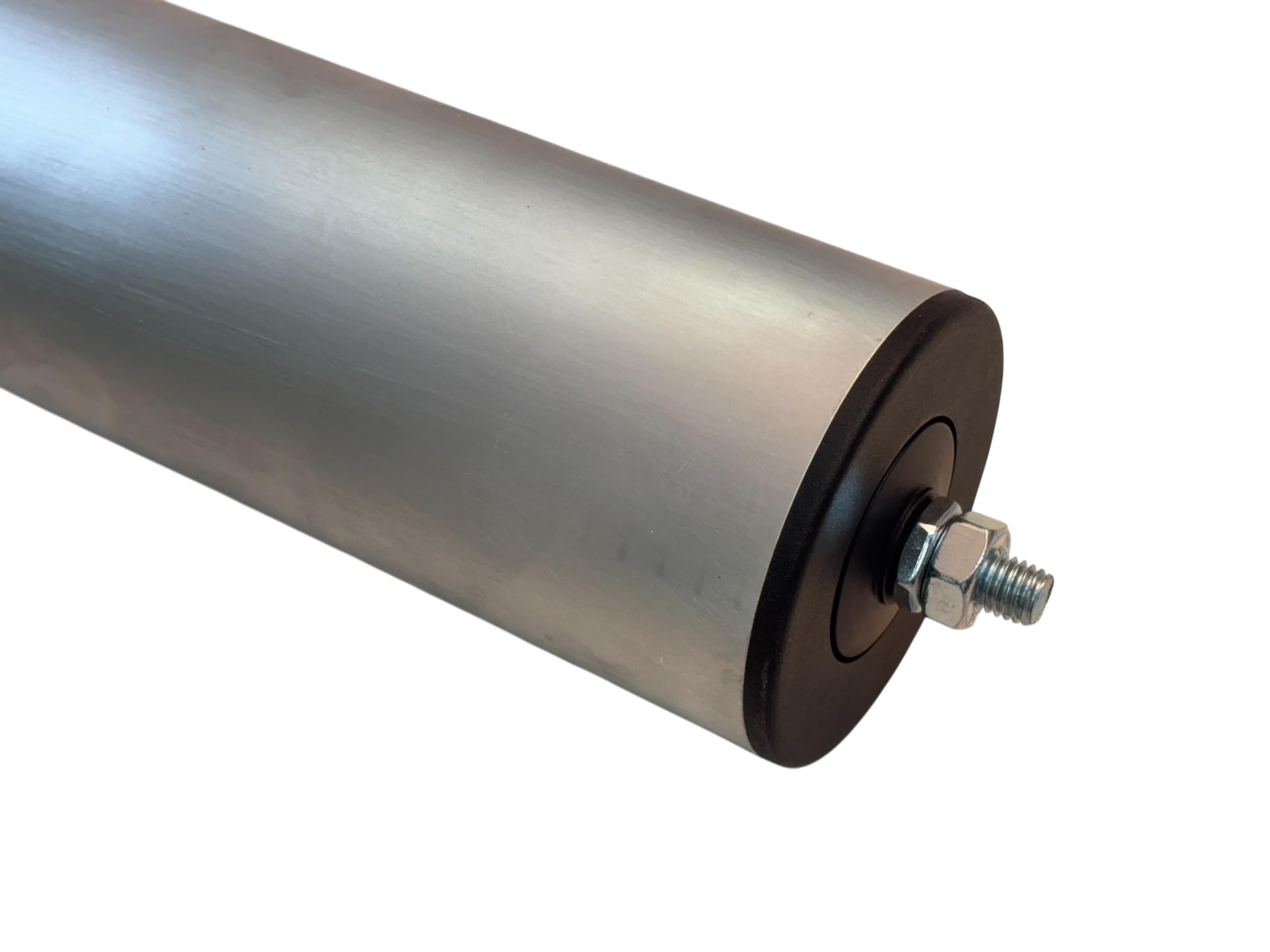Tragrollen Tragrolle mit Außengewinde ALUminium Rollenbahnen Ø 80 mm 10-115cm (Einbaulänge 105cm/Achslänge 108 cm)