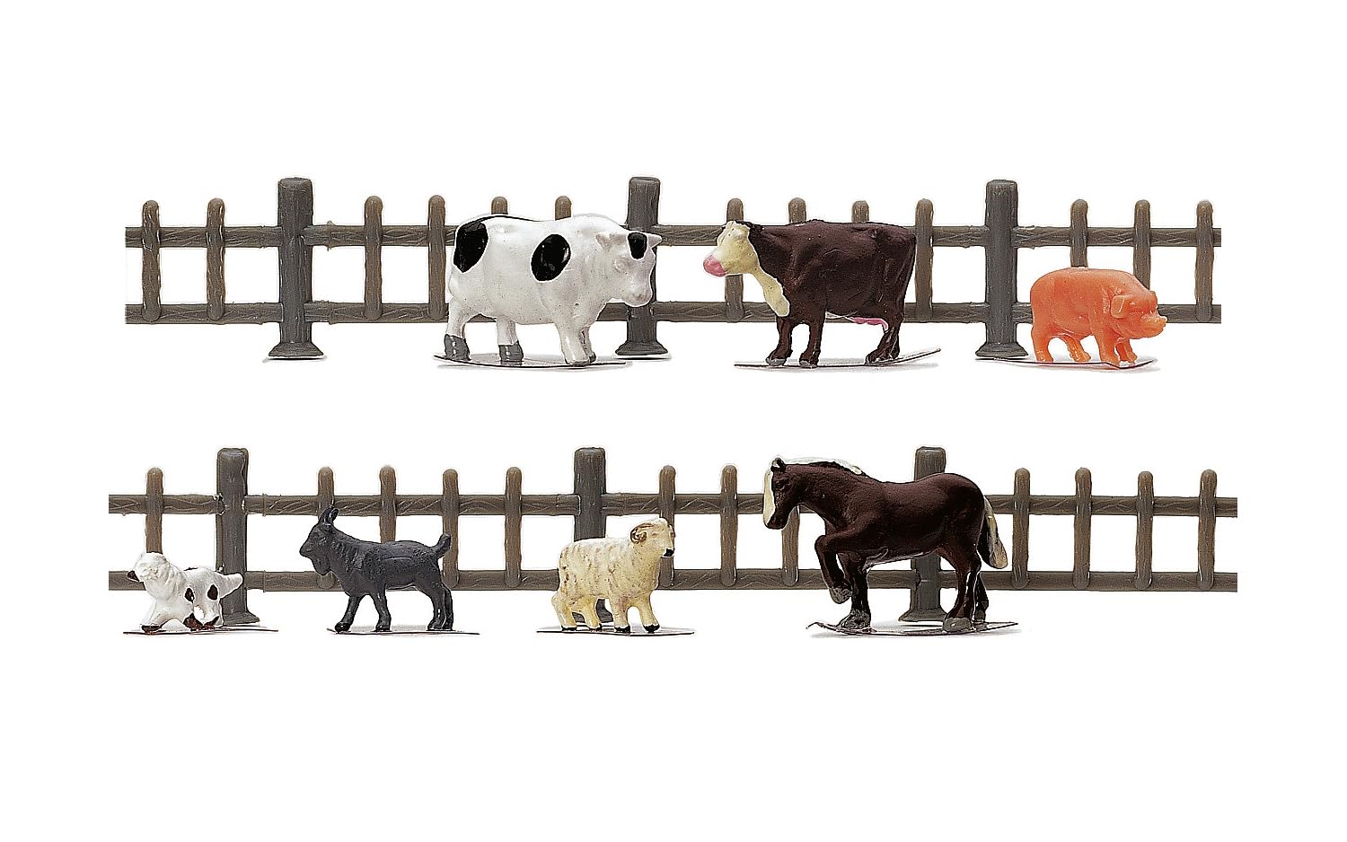 Hornby R7120 Farm Animals With Fencing (Pk7/2) OO Gauge
