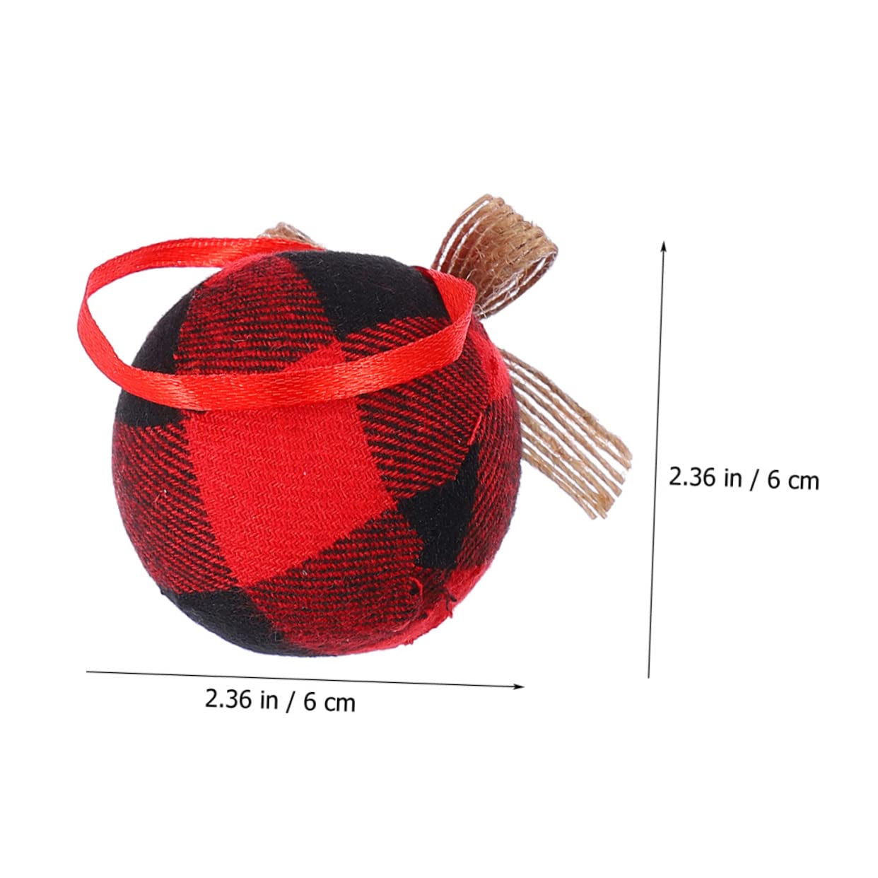 Zerodeko 4 Juegos Bola De Tela De Cuadros Navideños Árbol De Navidad Luces De Navidad Al Aire Oro Guirnalda Decoración Navideña De Época Decoración Navideña Paño 12 Piezas X 4
