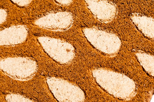 Evergreen Flag Natural Coconut Fiber Coir Hedgehog Shaped Welcome Mat 28” X 16” #TOP5