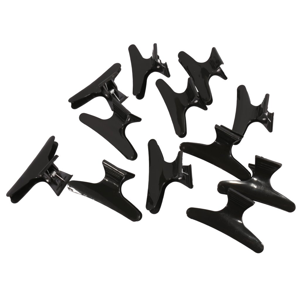 SHOPORA® 12Pcs Hairdressers Tools Butterfly Clamps Hair Color Perm Section Clips Grips | Womens Accessories | Hair Accessories-image-41