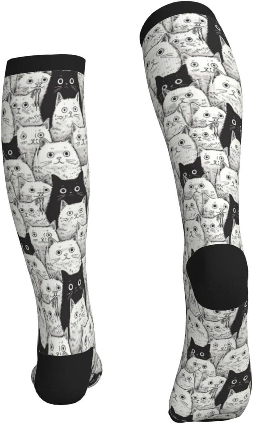 Compression Socks For Women & Men Circulation 15-20 Mmhg Knee High Best Support For Travel Running Athletic - Image 6