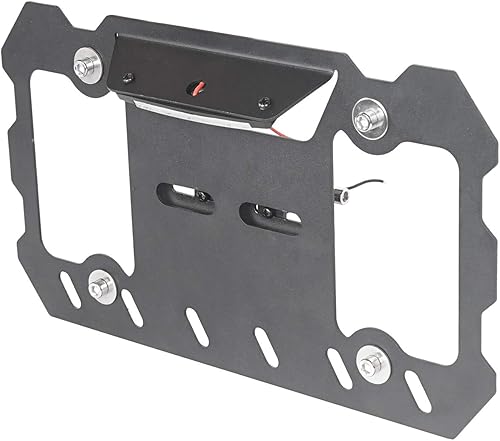 Miniatura 8 de Hooke Road Soporte de montaje de placa de matrícula con grillete en D con luz LED blanca para Jeep Wrangler CJ YJ TJ JK JL Gladiator JT 1955-2025
