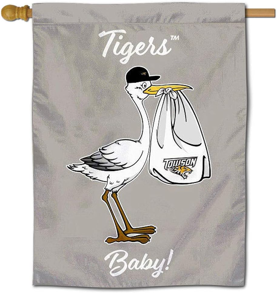 Towson Tigers New Baby Gift Banner Flag