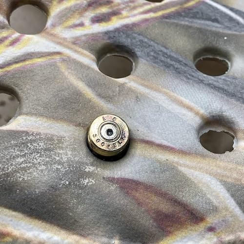 (3Pk) Bullet Casing Shoe Charms For Crocs - Military, Army, Police, Shooting, Hunting (300 Blackout (Brass)) #TOP1