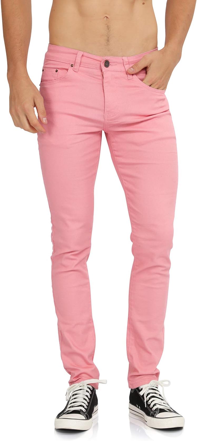 WULFUL Men's Slim Fit Skinny Stretch Comfy Jeans Denim Pants