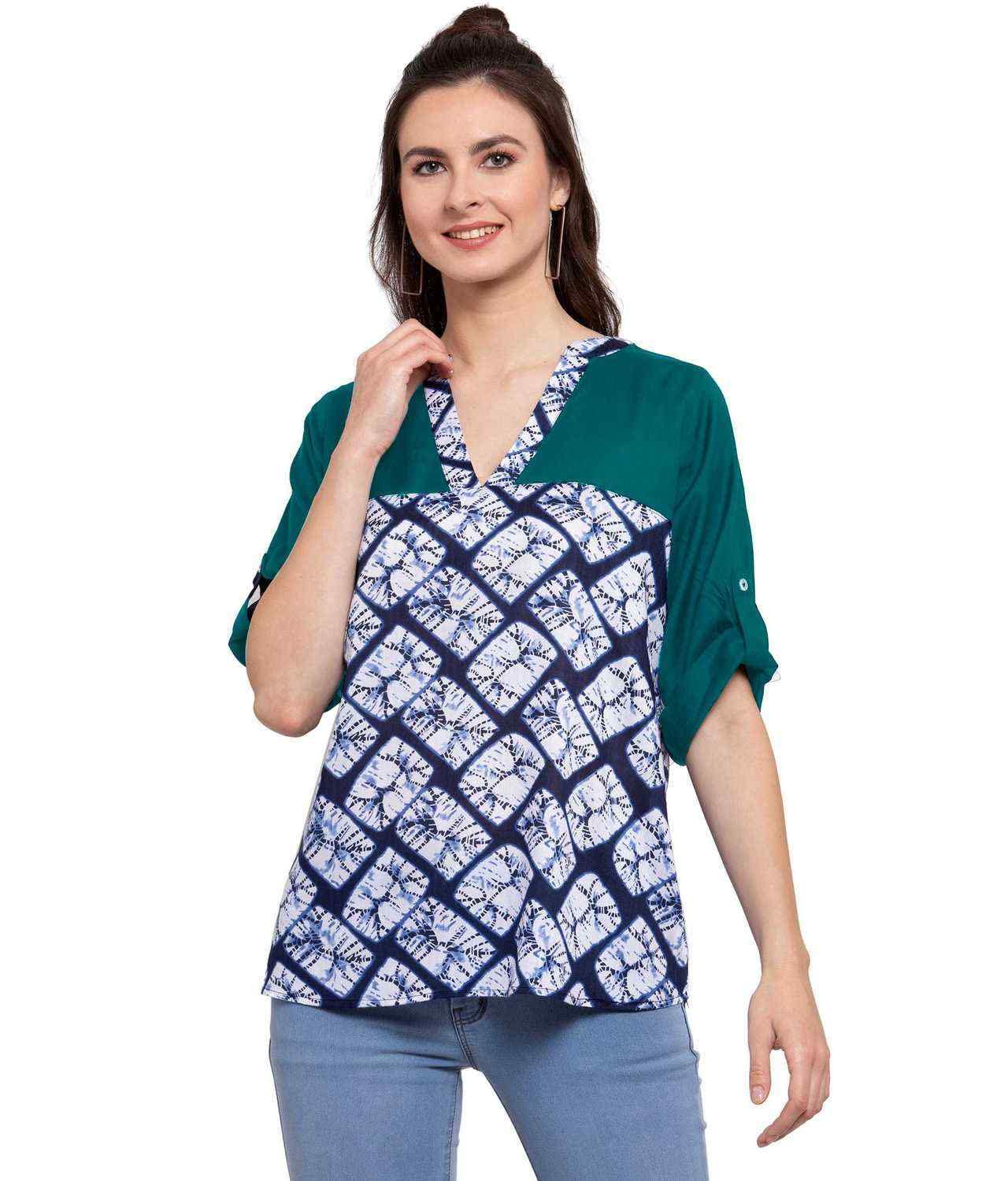 PATRORNA Women's Peasant Top
