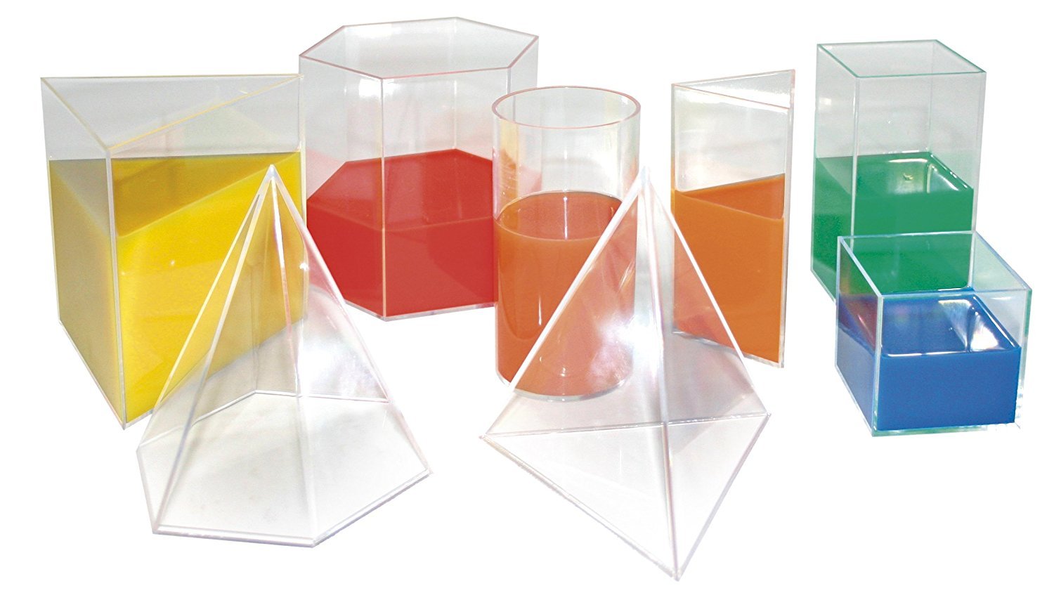 Miniland Experimentierset Volumen, Befüllbare geometrische Körper, 15 Teile-95238