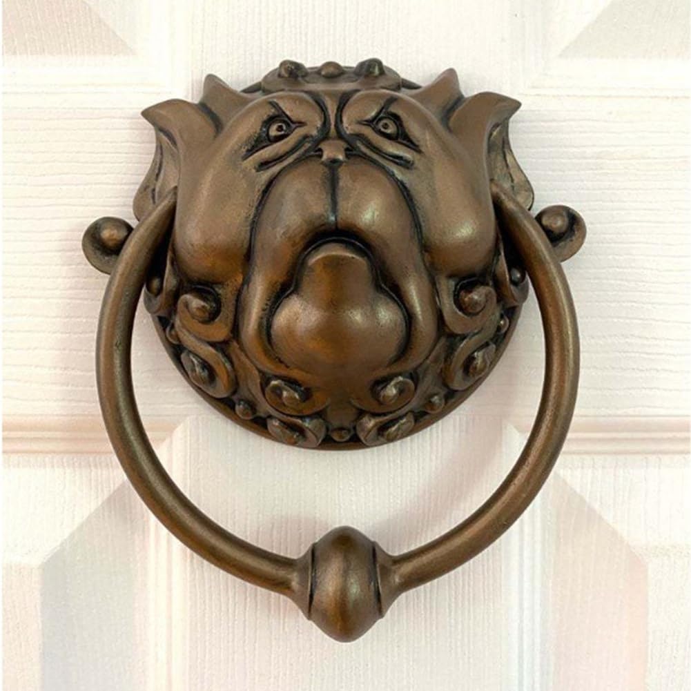 Aldaba de Puerta de Laberinto Aldaba de Puerta Delantera 3D Perilla de Puerta con Cara de Dragón para Colgar en la Pared Puerta Art Deco