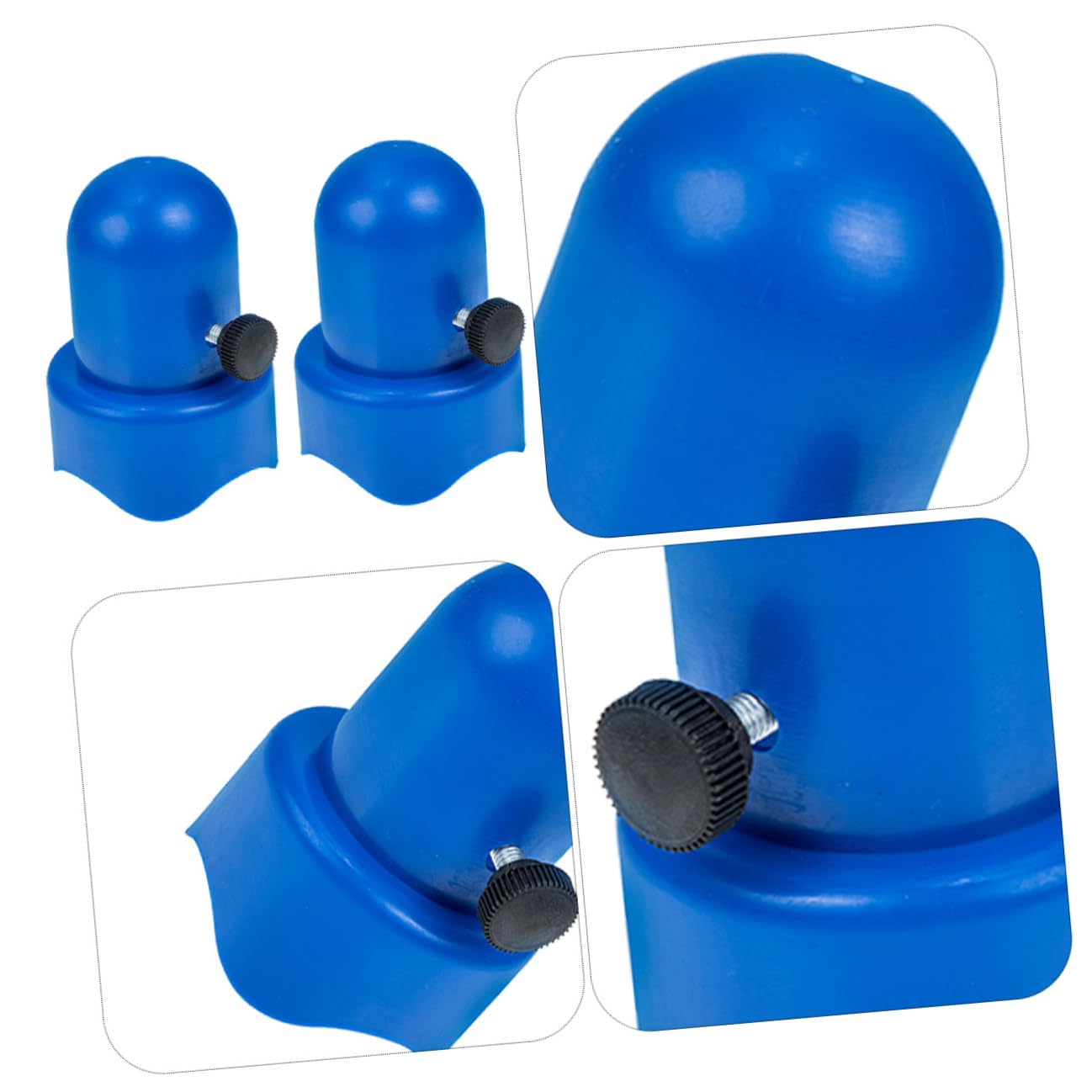 iplusmile Tapa de Repuesto para Trampolín Azul 20 Piezas de Plástico