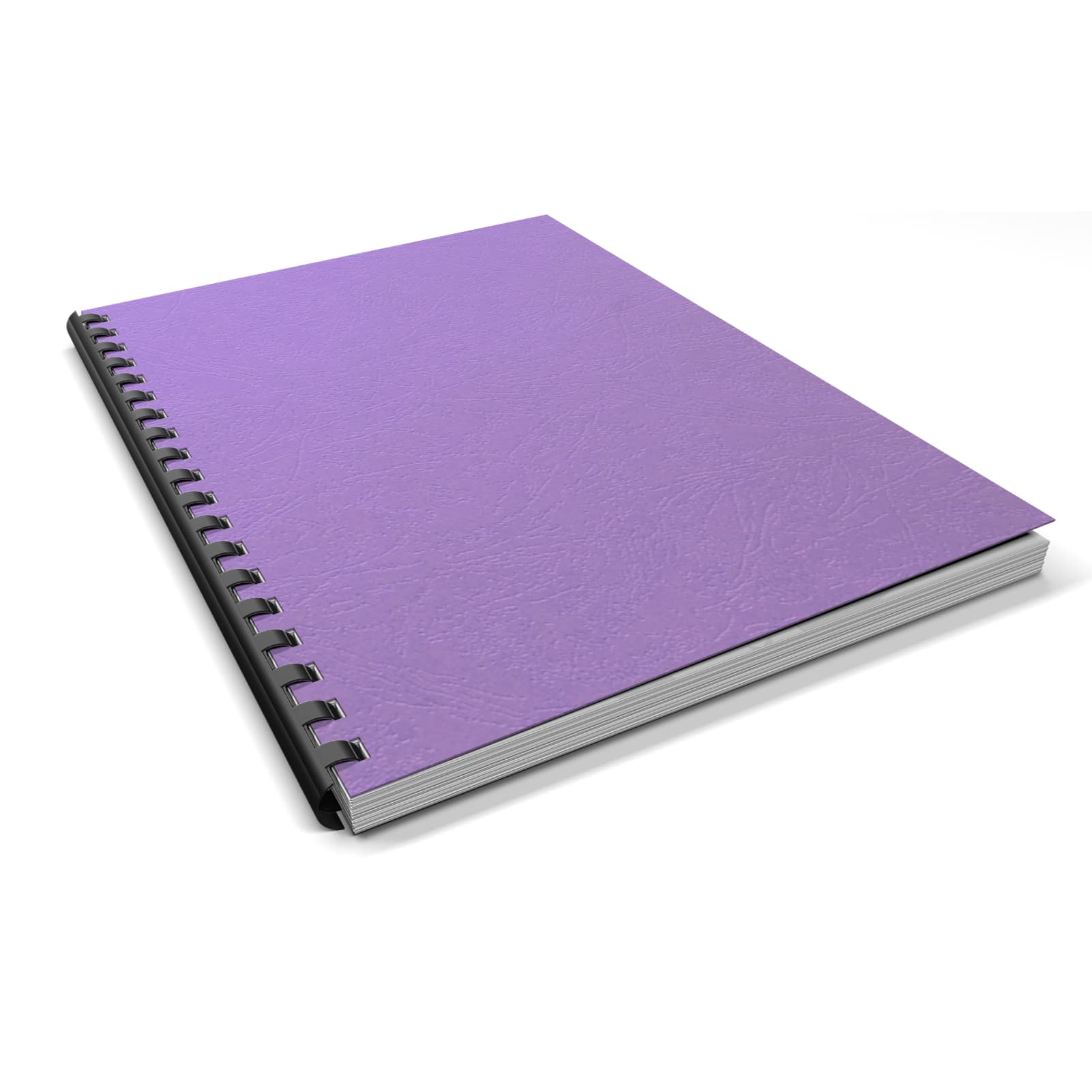 Binditek Paquete de 100 cubiertas de presentación de encuadernación de papel con textura de grano de 12 mil, 230 g/m², cubiertas traseras sin perforar de 85 libras para documentos de negocios,