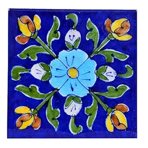 THE HIMALAYA CRAFT Decorative Ceramic Tiles for Wall (Multicolour, Standard Size)