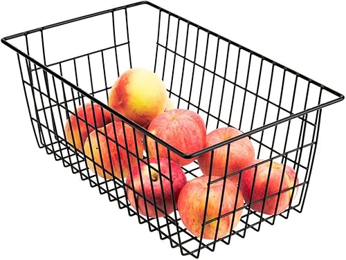 Miniatura 3 de SANNO Organizador de cesta para congelador, divisor de almacenamiento de alambre de metal para refrigerador, cesta de alambre organizador de