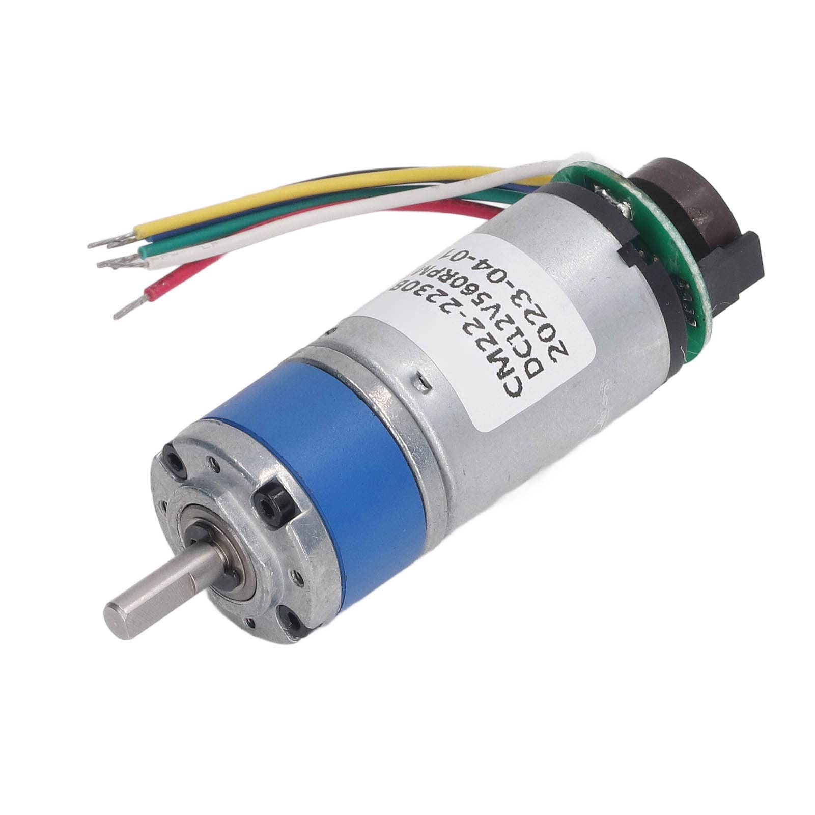 Motor de engranaje planetario DC 12 V con codificador - Unidad de reducción de velocidad de 560 RPM para mecanismos de ventilación y calentadores - Cuerpo de aluminio - Diseño de