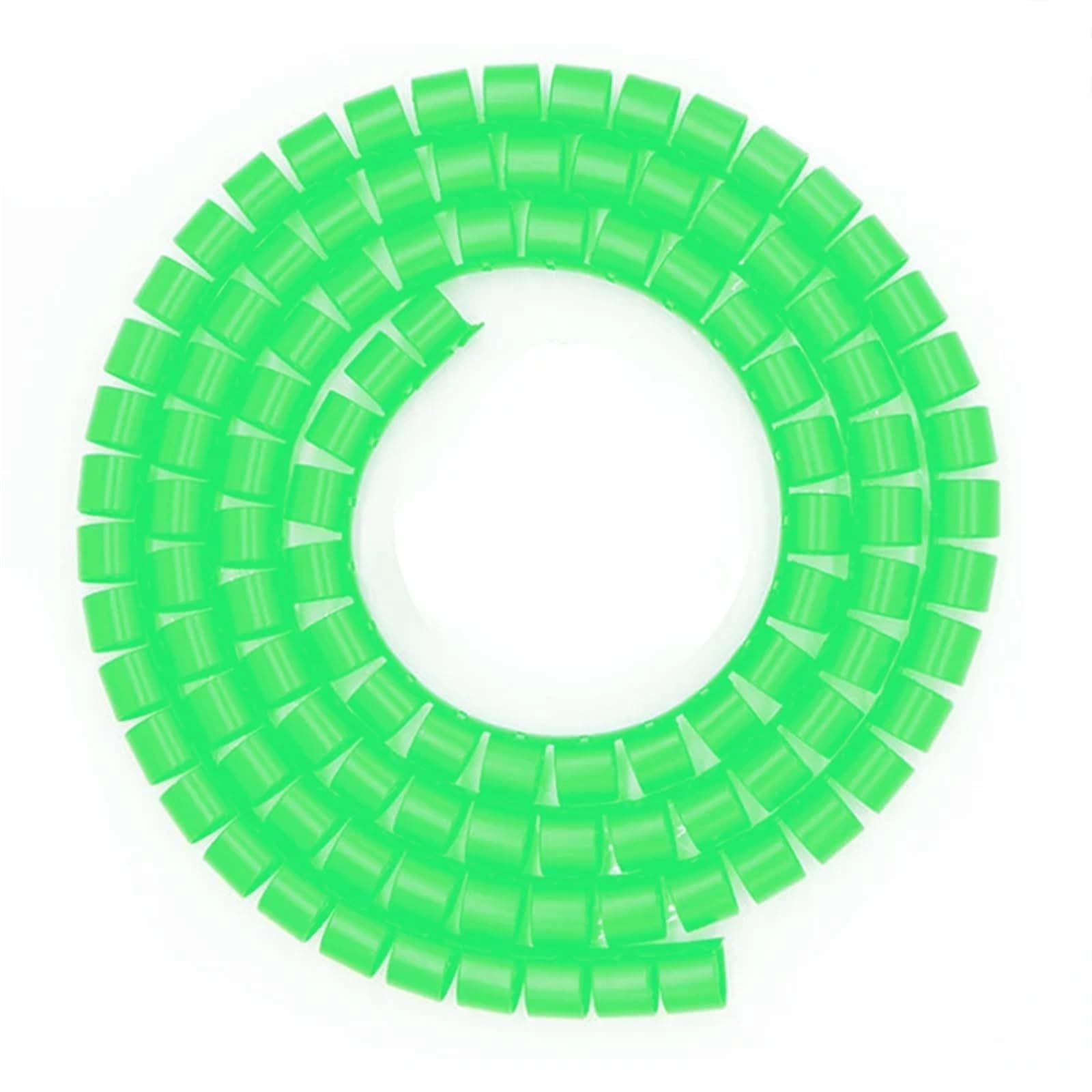 Spiralkabelmuffe, 1 Meter flexibler Spiralrohrwickler, 3 Fuß Management-Organizer-Drahtwickel for effiziente Kabelaufbewahrung(Green,ID 32mm)
