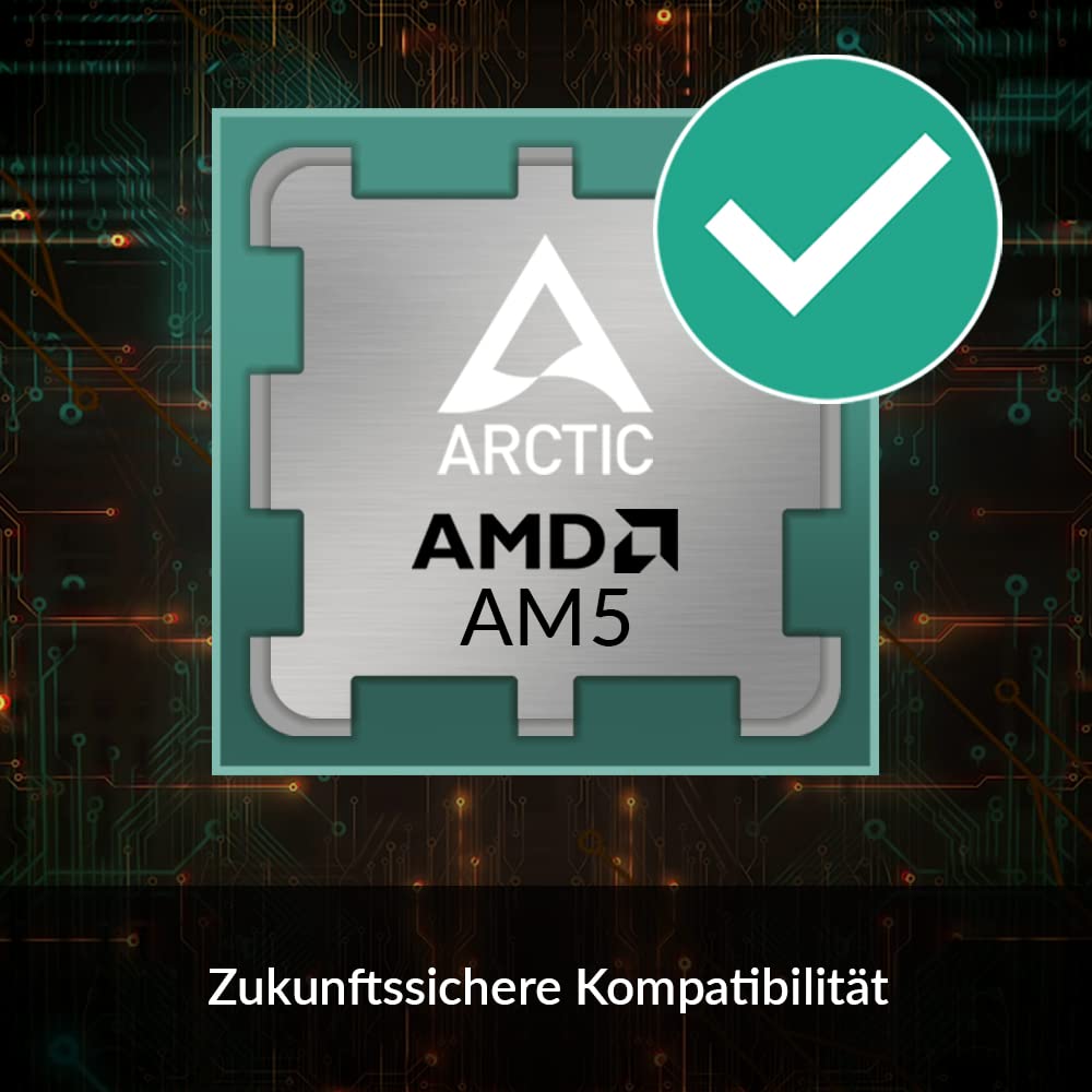 ARCTIC Freezer A35 RGB - Single-Tower-CPU-Kühler mit RGB, AMD spezifisch, druckoptimierter 120 mm P-Lüfter, 200-1700 RPM, 4 Heatpipes, inkl. MX-5 Wärmeleitpaste - Schwarz