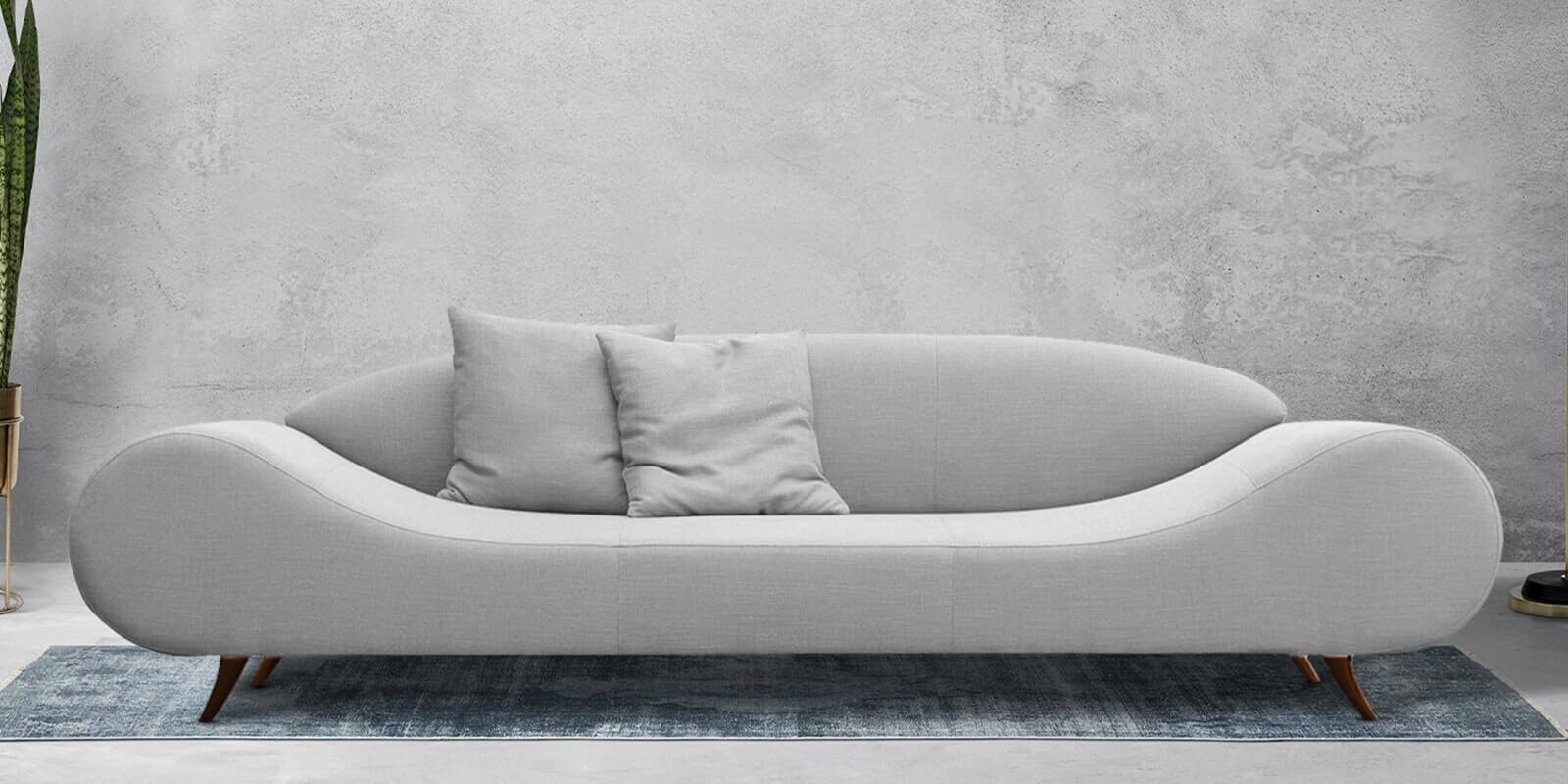 House 3 Seater Sofa for Living Room and Bedroom (Grey)-image-33