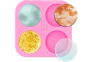 Super Shiny 0.75 inch Silicone Molds Mini Round Resin Mold for Badge Reels Jewelry Making