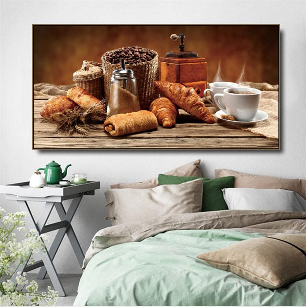 Broderie diamant salon grand format pour une décoration murale DIY