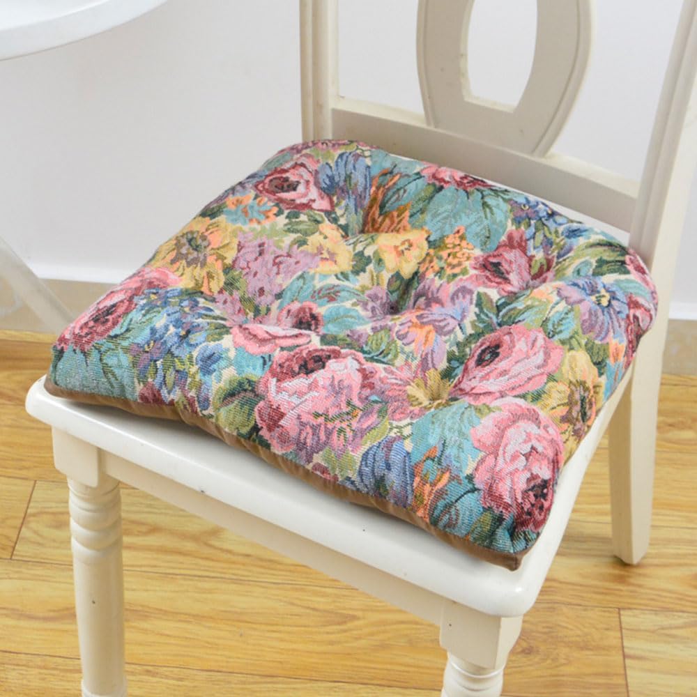 Hixingo Chair Cushions Vintage Flower Seat Cushion with