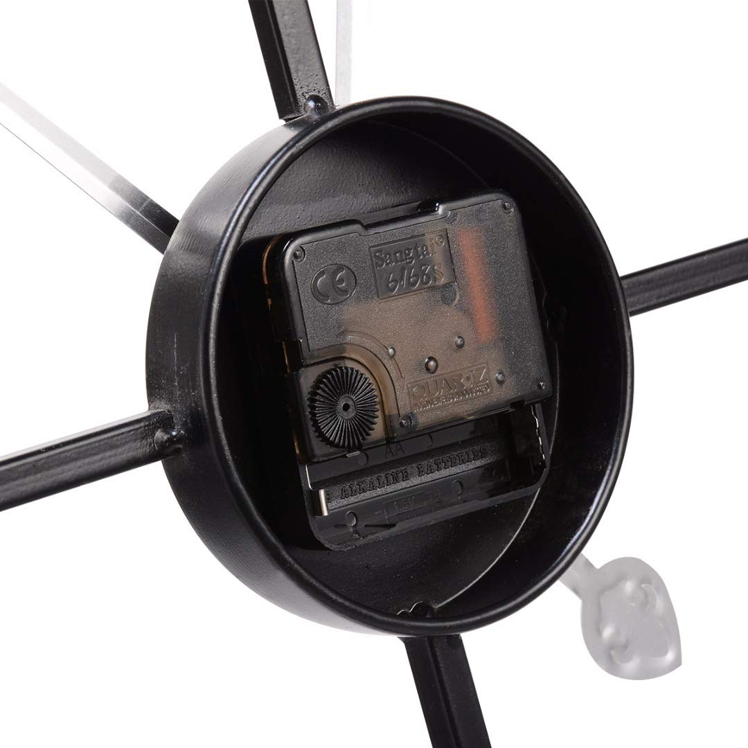 Buy 80cm Large Outdoor Garden Wall Clock Roman Numerals Giant Open Face Metal Online at