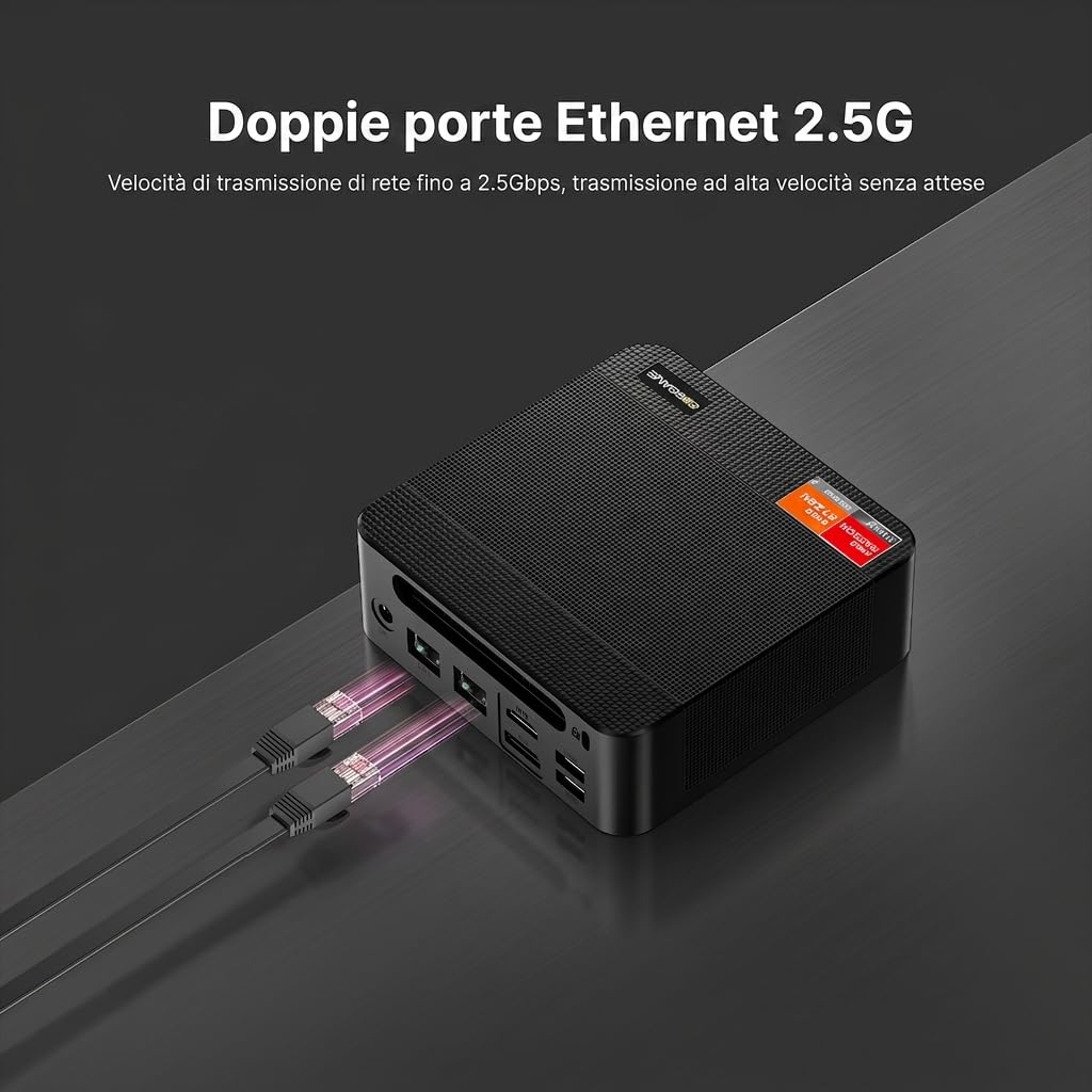 BOSGAME P4 Ultra Windows 11 Pro Business Mini-PC AMD Ryzen 7 7730U, 8 Kerne, 16 Threads, bis zu 4,5 GHz, 16 GB DDR4 RAM, 1 TB SSD, 4K@60Hz Triple Display, HDMI, Type-C, USB3.2, LAN, Wi-Fi 6E, BT5.2