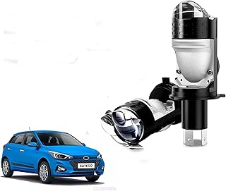 Auto Pearl H4 LED Projector Lens Car Headlight Bulbs 12V 8000LM Bulb H4 CSP Chip High/Low Beam, 45W-55W Canbus Turbo, 6000K White Light compatible with i20 Elite 2018-2020 (Pack of 2)