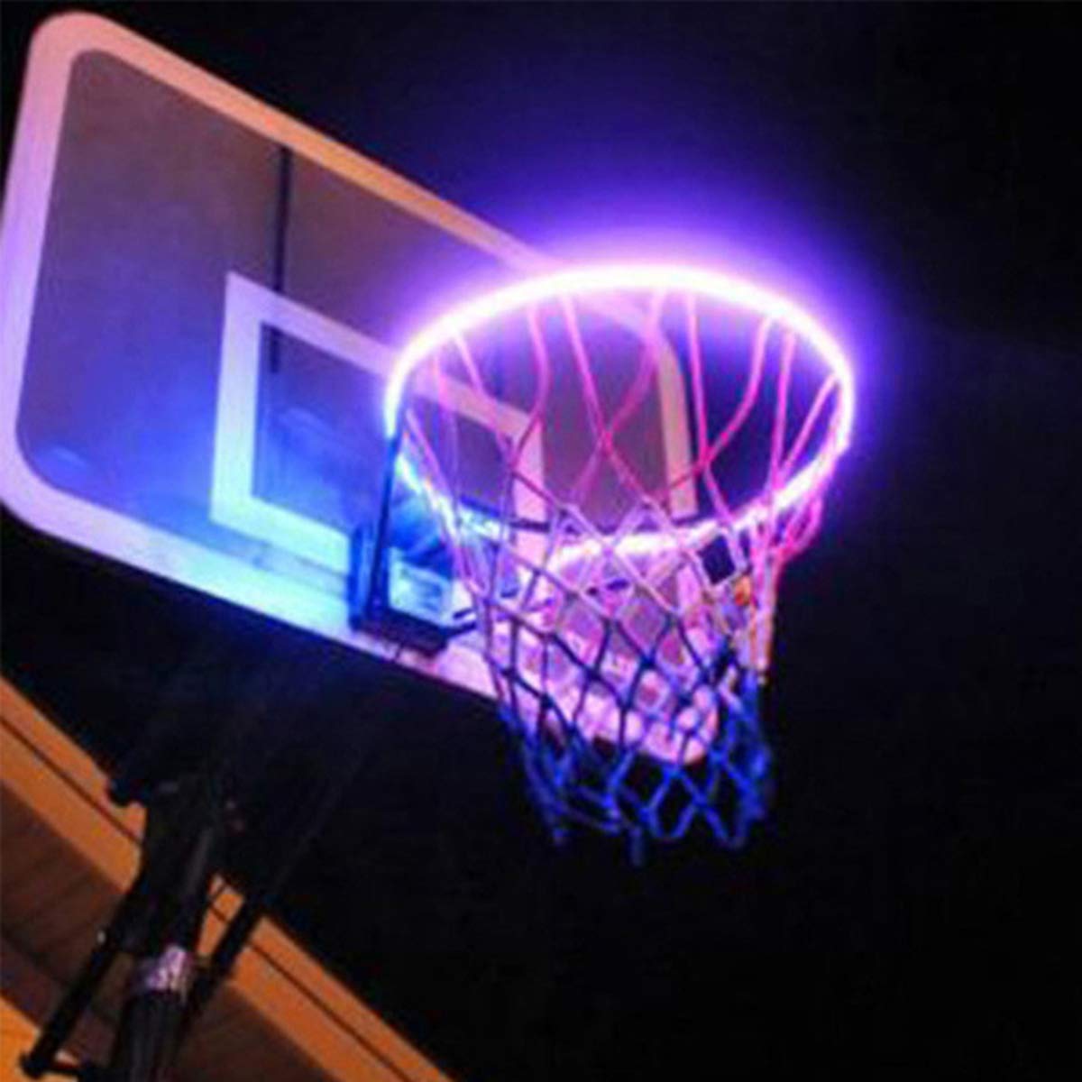 Yuehuam Basketball Hoop LED Light Waterproof- in- The- Dark Basketball Rim Lights Super- Bright Basketball Net Hoop Lamp for Adults Training in Night