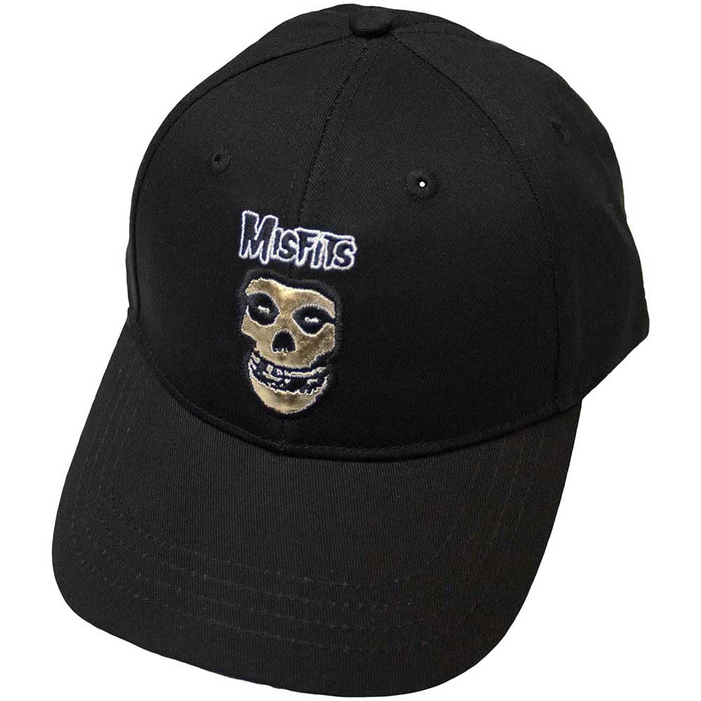 Rock Off Officially Licensed Products Misfits Band Logo and Gold Fiend Baseball Cap One Size