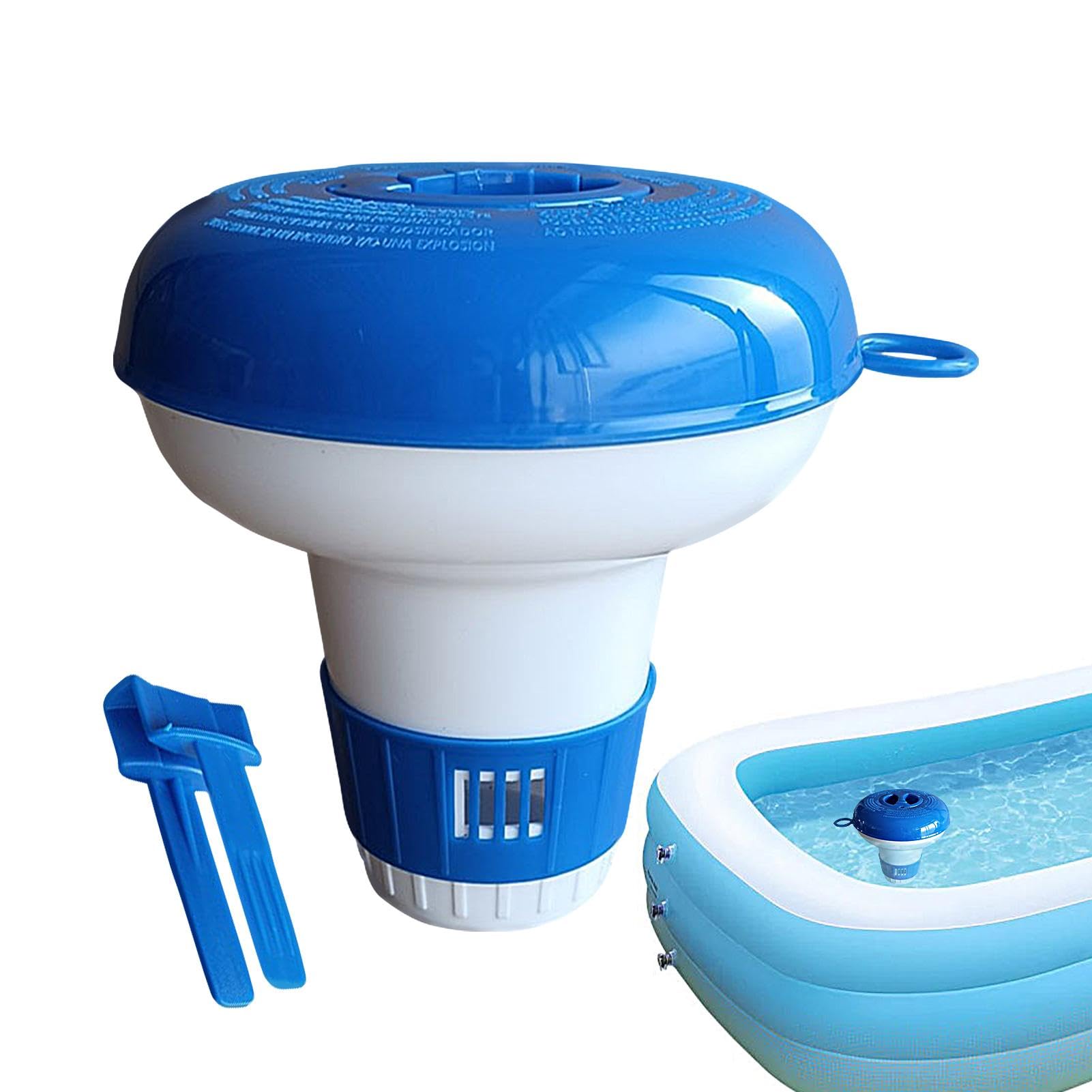 Befeixue Dispensador de Flotador de Cloro para Piscina, clorador Flotante Grande,Dispensador Flotante de Cloro Flotador Seguro para tabletas | Dispensador de tabletas Resistente a Prueba de caídas