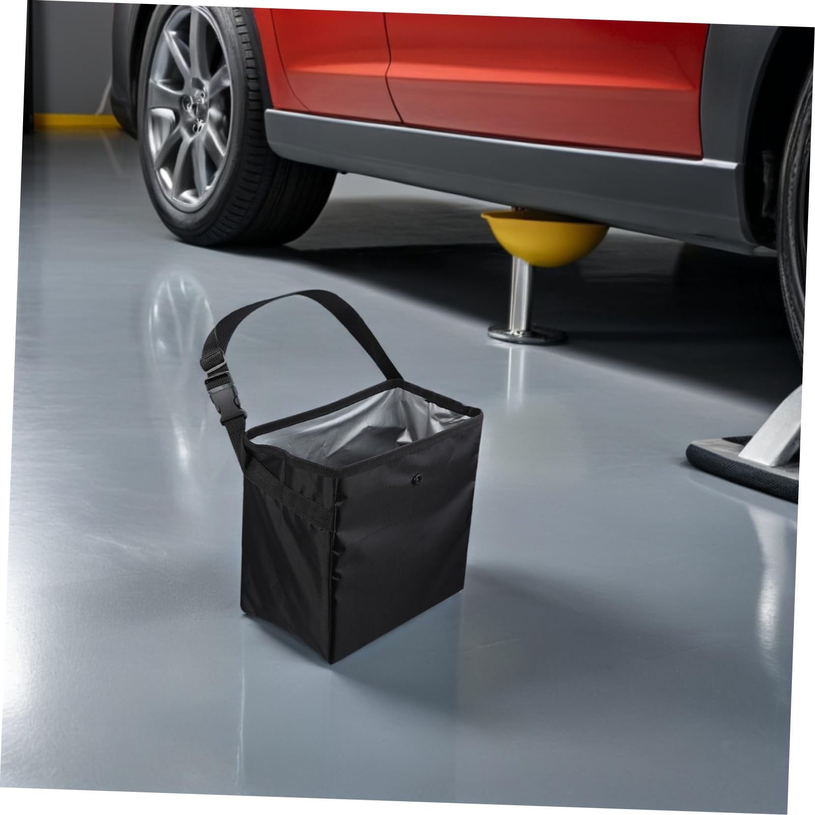 Alipis Auto Müllbehälter 8, 5l 2 Stück aus Nylon und Pvc Schwarz | Reisen und Camping, Multifunktionale Aufbewahrungsbox für Werkzeug und Spielzeug, Tragbar und Leicht