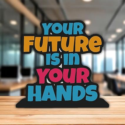 300Sparkles Wooden Showpiece Motivational Quotes for Study Table | Kids Room | Office Desk | Home Decoration | Living Room | Modern Gifting Showpiece Item WS-56