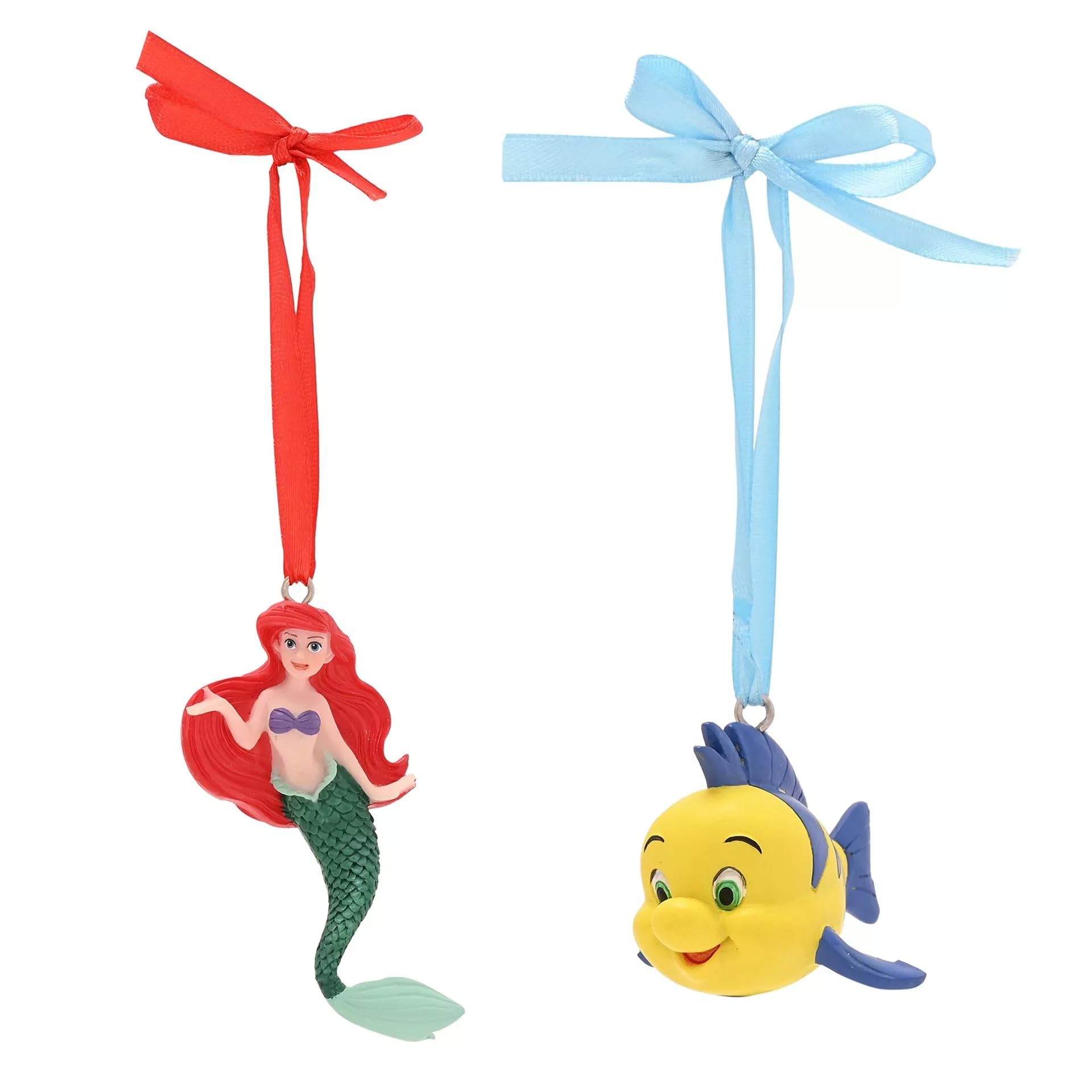 Ariel et Polochon suspensions légères lot de 2 décorations incassables