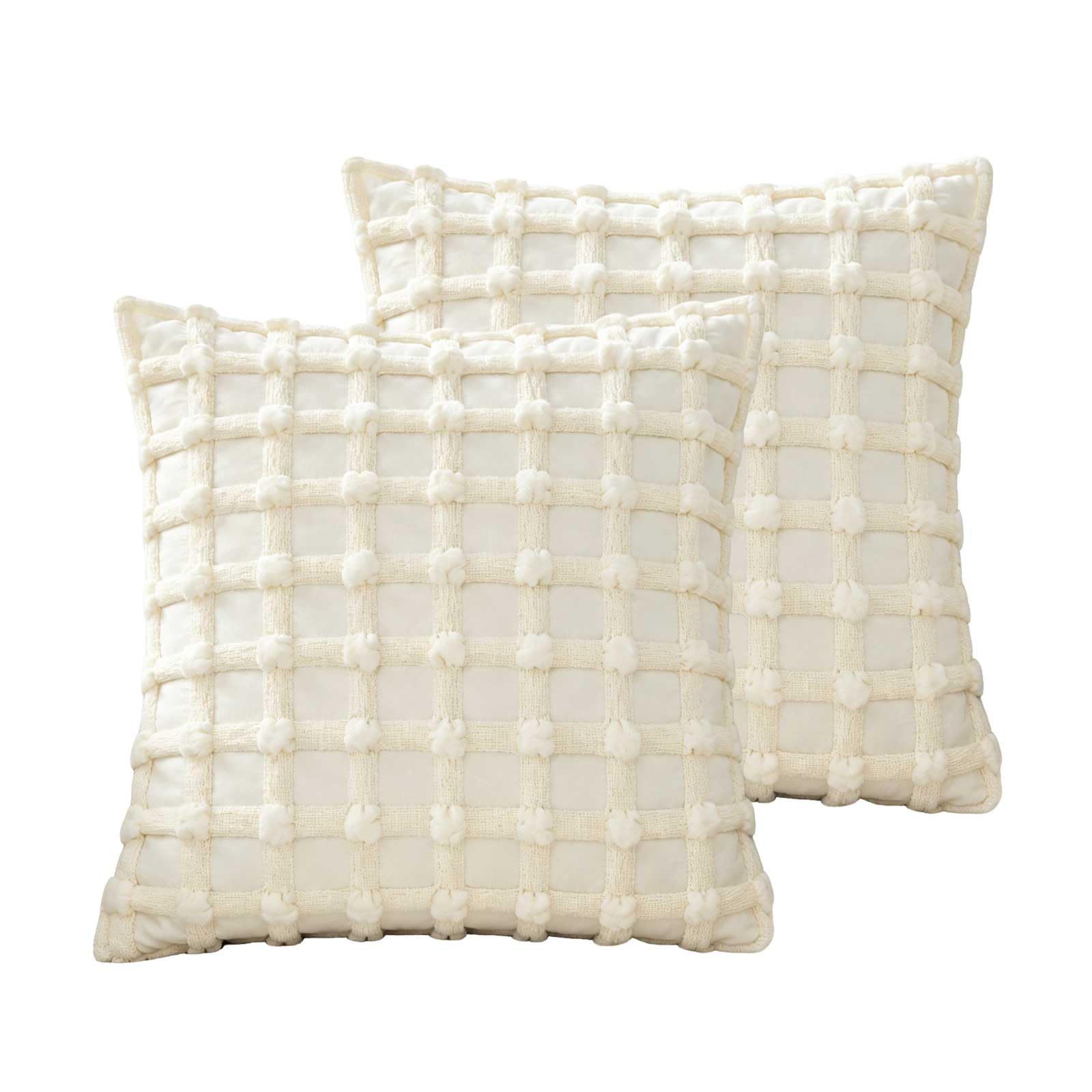BCCIAPLN 3D Bubble Texture Throw Pillow Covers 18x18inch