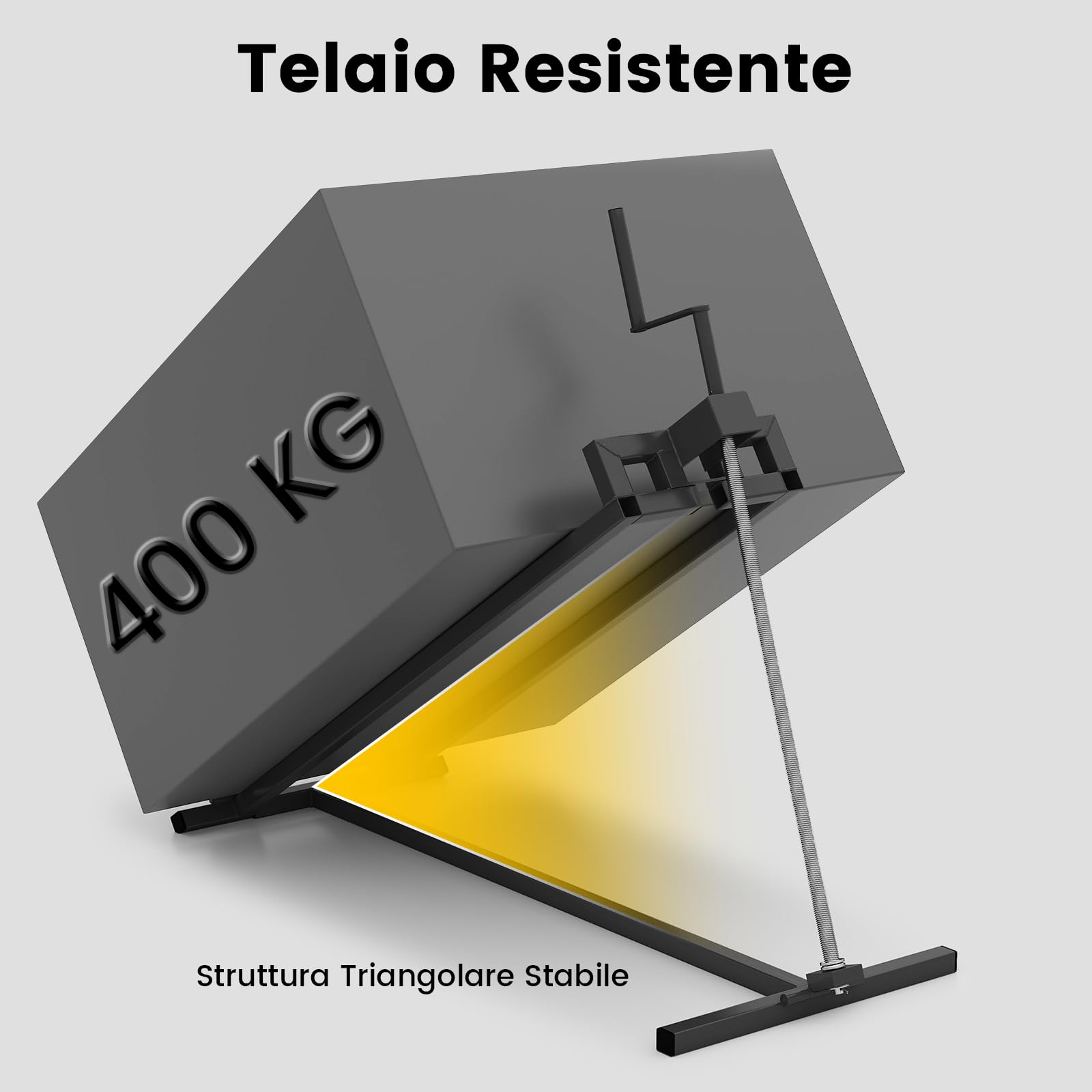 RELAX4LIFE Sollevatore per Tosaerba Quadruplo fino a 400 kg, Altezza di Sollevamento da 11,5 a 77 cm, Salvaspazio, Materiale in Acciaio Spruzzato (Nero)