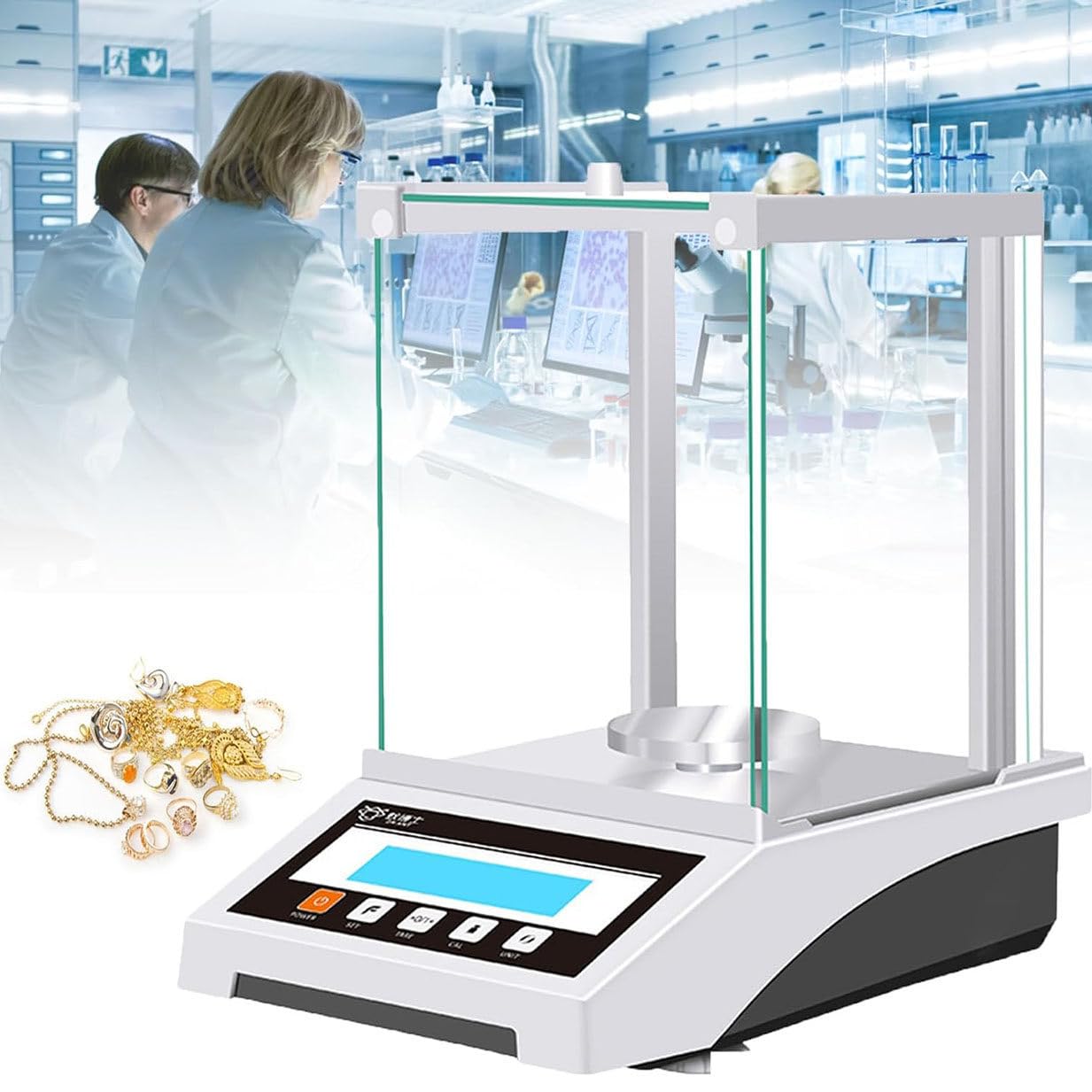 Waga Analityczna O Wysokiej Precyzji 0,001 G Precyzyjna Waga Laboratoryjna Cyfrowa Waga Elektroniczna Laboratoryjna Waga Analityczna Wyświetlacz Lcd Waga Naukowa Z Osłoną Przeciwwiatrową,110g/0.001g