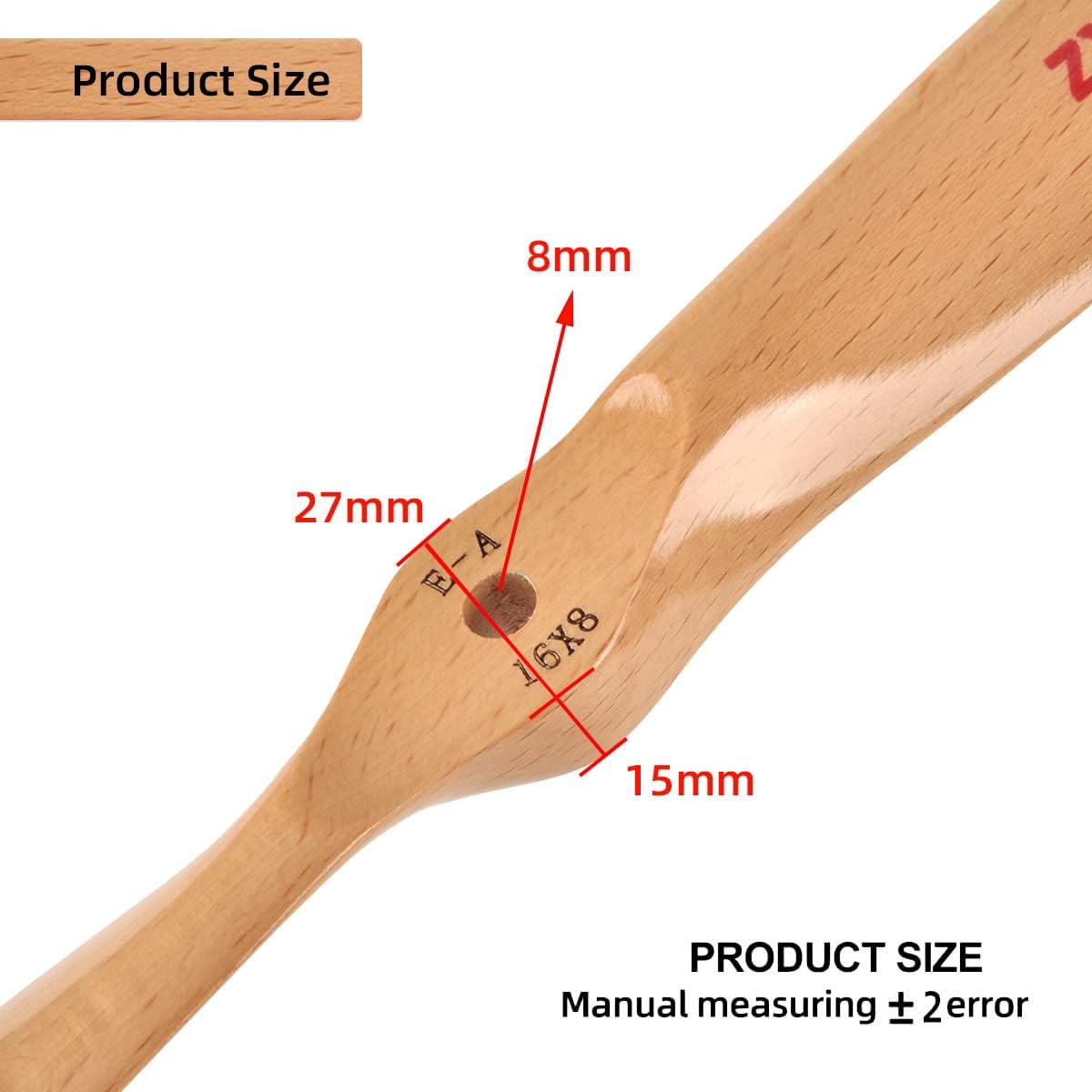 16×8 RC Propeller RC Plane Model Aircraft Prop Beechwood