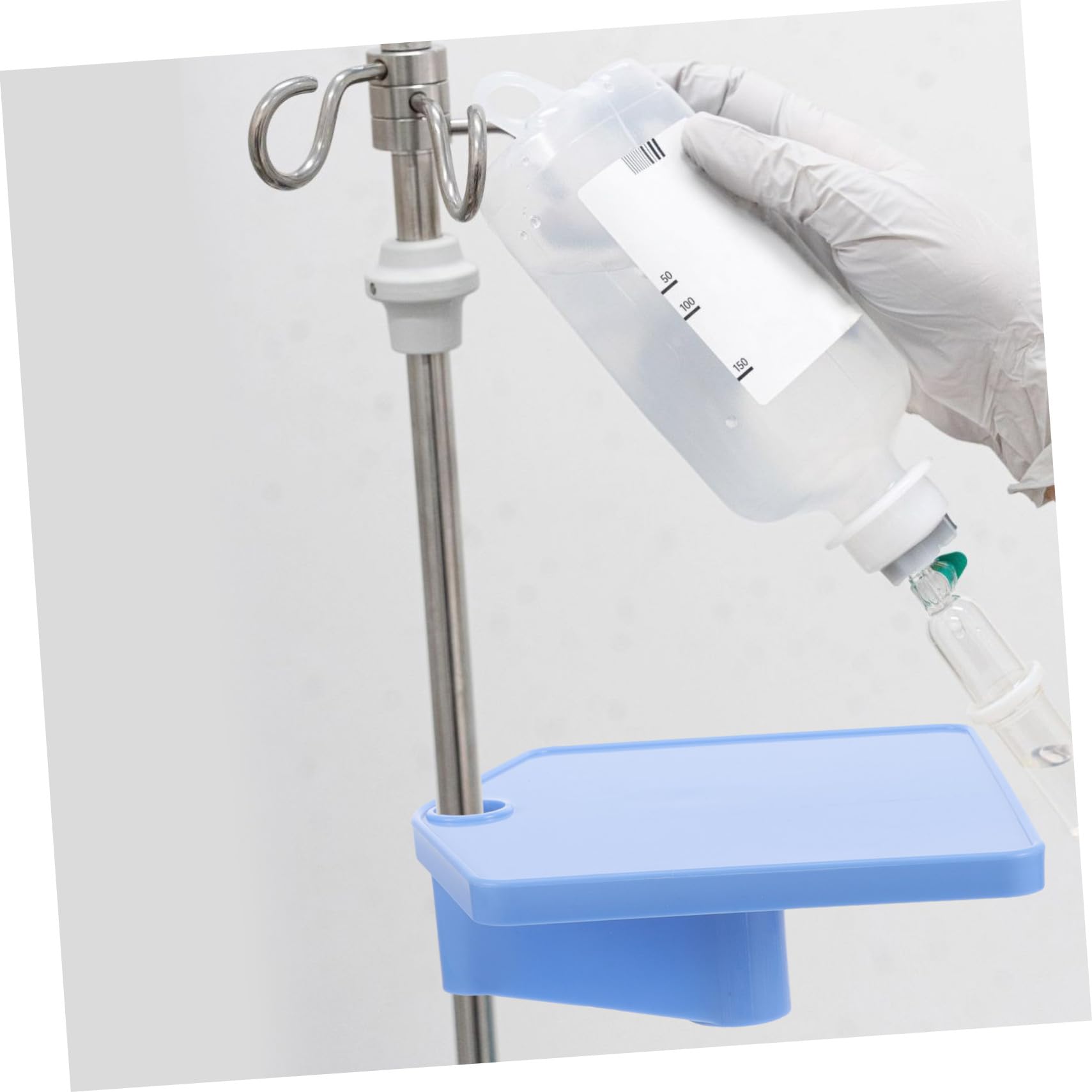 HAPINARY Tray for Infusion Stand Plastic Storage Plate Easy to Install Drip Holder Accessory