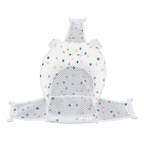 Almohadilla de baño para bebé, cojín de malla suave y cómodo para asiento de bañera con ventosas antideslizantes para recién nacidos y bebés (tipo 3)